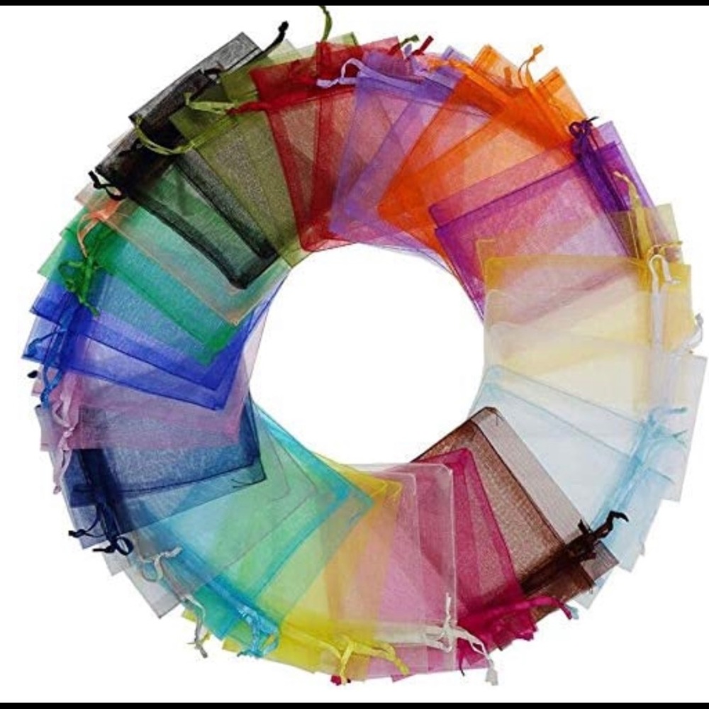 25 Organza Bags Various Colors